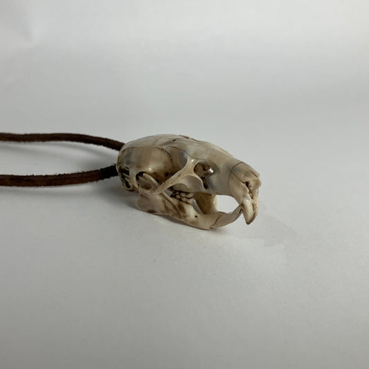 Rat Skull Pendant Necklace