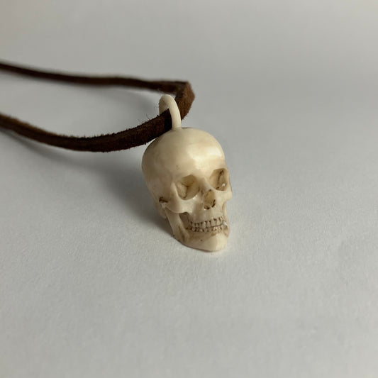 Human Skull Pendant Necklace